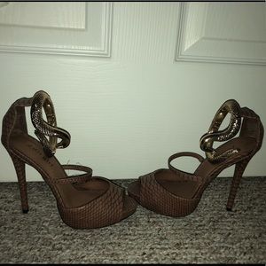 Snake ankle heels